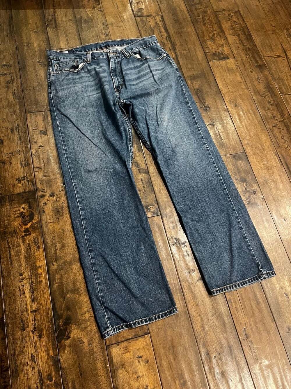 Levi's 514 Straight Jeans 38x32 Blue Denim